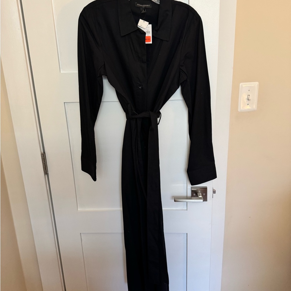 SPRING DRESS SALE! Black Long Sleeve Wrap Dress